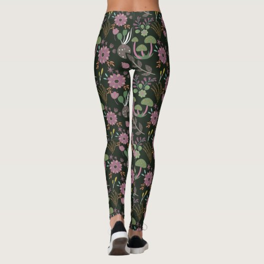 Dunkles Muster Leggings (Rückseite)