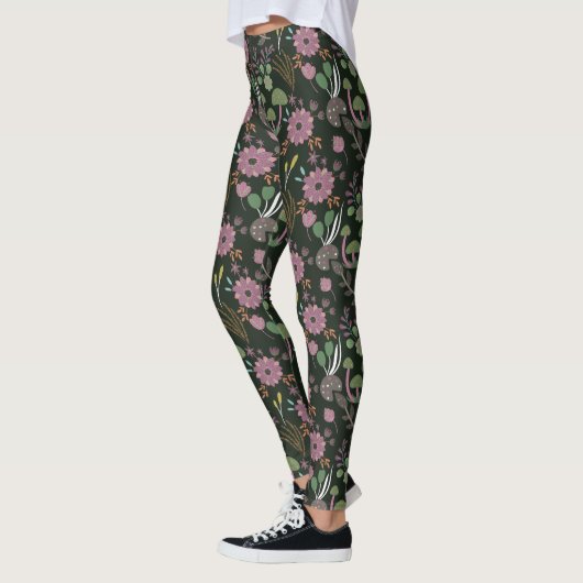 Dunkles Muster Leggings (Links)