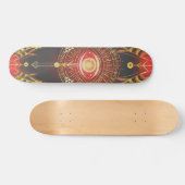 Dunkles mystical Arcane Eye of Eternity (Red) Skat Skateboard (Horizontal)