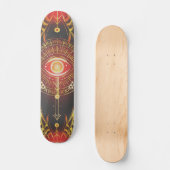 Dunkles mystical Arcane Eye of Eternity (Red) Skat Skateboard (Vorderseite)