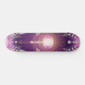 Dunkles mystisches arksches Auge der Ewigkeit Skateboard (Horizontal)