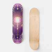 Dunkles mystisches arksches Auge der Ewigkeit Skateboard (Vorderseite)