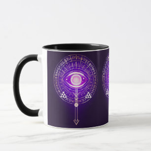 Dunkles mystisches arksches Auge der Ewigkeit Tasse