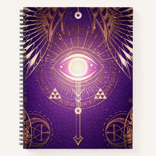 Dunkles mystisches arksches Auge des ewigen Sketch Notizblock (Vorderseite)