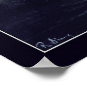 Dunkles Nachtposter Poster (Ecke)