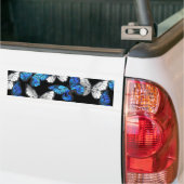 Dunkles Nahtloses Muster mit blauen Schmetterlinge Autoaufkleber (Auf Lkw)