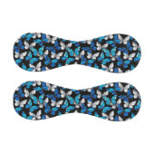 Dunkles Nahtloses Muster mit blauen Schmetterlinge Baseball (Paneele)