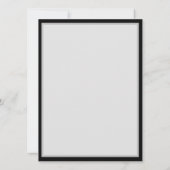 Dunkles Nahtloses Muster mit blauen Schmetterlinge Einladung (Rückseite)