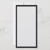 Dunkles Nahtloses Muster mit blauen Schmetterlinge Save The Date (Rückseite)