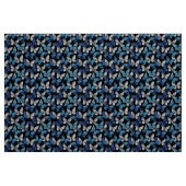 Dunkles Nahtloses Muster mit blauen Schmetterlinge Stoff (Fat Quarter (45,7 x 55,9 cm))