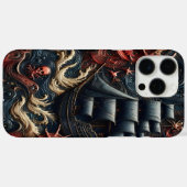Dunkles nautisches Abenteuer mit Piratenschiff und Case-Mate iPhone Hülle (Rückseite (Horizontal))