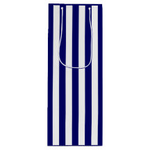 Dunkles Navy Blau und Weiß Streifen