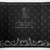 Dunkles Night Halloween-Party Dreifach Gefaltete Einladung (Innenseite Mitte)