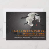 Dunkles Night Halloween-Party Einladung (Vorderseite)