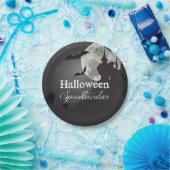 Dunkles Night Halloween Spooktakuläres Party Pappteller (Party)