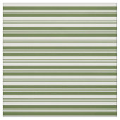 Dunkles Olive Green & White Muster Stoff (Muster)