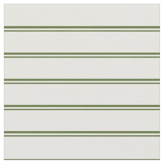 Dunkles Olive Green & White Striping Muster Stoff (Nahaufnahme)