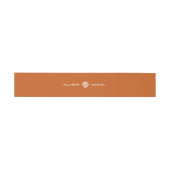 Dunkles Orange Boho | Einladungsbanderole (Flach)