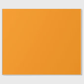 Dunkles Orange Glossy Wrapping Paper Geschenkpapier (Flach)
