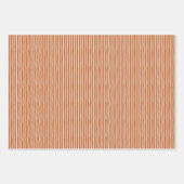 Dunkles Orange & Hellgraue schiefe Streifen Geschenkpapier Set (Vorderseite)