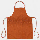 Dunkles Orange Rötliches Braun Schürze (Vorderseite)