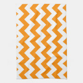 Dunkles Orange-Zickzack Handtuch (Vertikal)