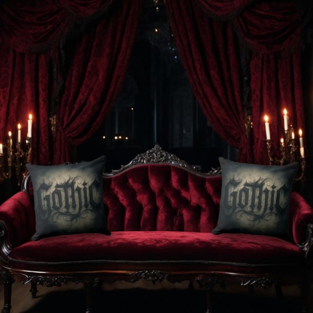 Dunkles Ornamentales Gotik Kissen (Von Creator hochgeladen)