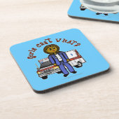 Dunkles Paramedium Untersetzer (Linke Seite)