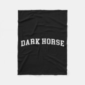 Dunkles Pferd Fleecedecke (Vorderseite)