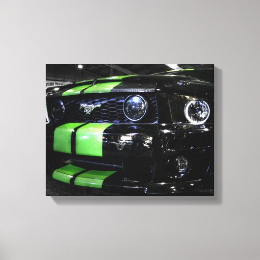 Dunkles Pferd II Leinwanddruck (Vorderseite)