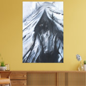 Dunkles Pferd Leinwanddruck (Insitu (Wohnzimmer))