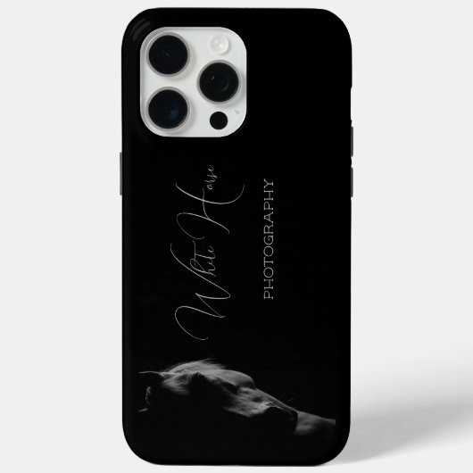 Dunkles Pferd Personalisiert Case-Mate iPhone Hülle (Rückseite)