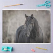 Dunkles Pferd Seidenpapier (Basteln)