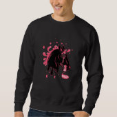 Dunkles Pferd Sweatshirt (Vorderseite)