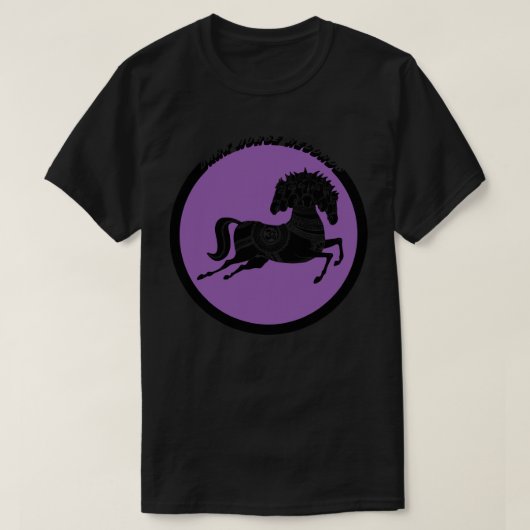 Dunkles Pferd T-Shirt (Design vorne)