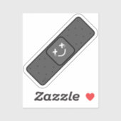 Dunkles Pflaster Aufkleber (Blatt)