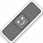 Dunkles Pflaster Aufkleber (Vorderseite)