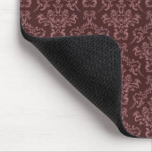 Dunkles Purpur-Damaskusmuster Mousepad (Ecke)