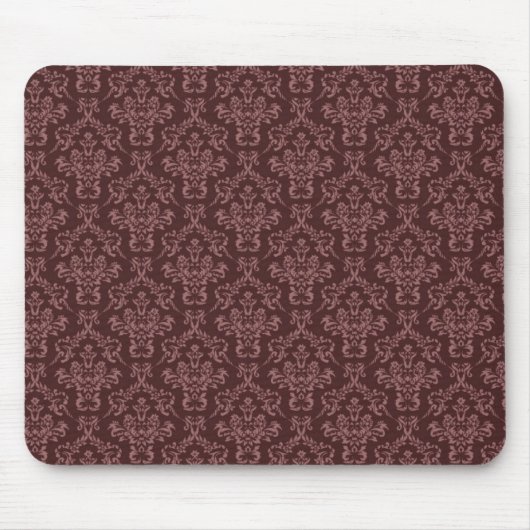 Dunkles Purpur-Damaskusmuster Mousepad (Vorne)