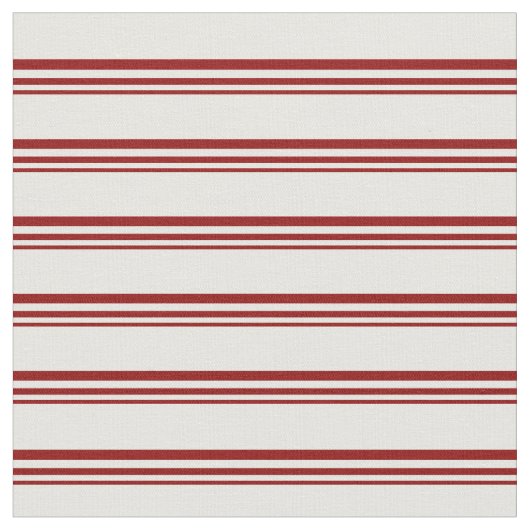 Dunkles Red & Minze Cream Stripes Muster Stoff (Nahaufnahme)