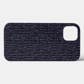 Dunkles Reptilien-Style-Musterdesign Case-Mate iPhone Hülle (Rückseite (Horizontal))