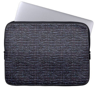 Dunkles Reptilien-Style-Musterdesign Laptopschutzhülle