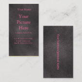 Dunkles Retro Visitenkarte (Vorne/Hinten)