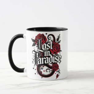 Dunkles Romantik-Tattoo-Stil-Zitat Tasse