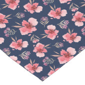 Dunkles rosa Aquarell-Muster Kurzer Tischläufer (Ecke)