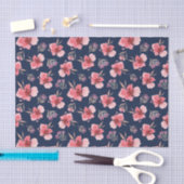 Dunkles rosa Aquarell-Muster Seidenpapier (Handwerk)