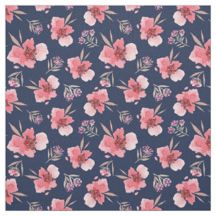 Dunkles rosa Aquarell-Muster Stoff