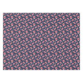 Dunkles rosa Aquarell-Muster Tischdecke (Vorderseite (Horizontal))