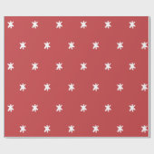 Dunkles rosa modernes rotes und weißes Muster Geschenkpapier (Flach)