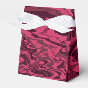 Dunkles Rosa Wellenförmiges Flüssigkeitsmuster Geschenkschachtel